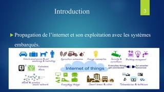 Introduction
 Propagation de l’internet et son exploitation avec les systèmes
embarqués.
3
 