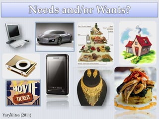 Basic Needs and Wants: Grade 7 EMS | PPTX