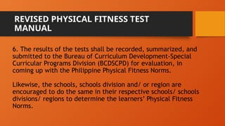 Presentation PFT Deped Order Physical Fitness Test pptx | PPTX