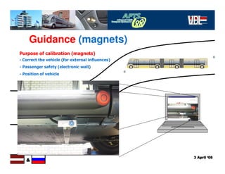 Guidance (magnets)
Purpose of calibration (magnets)
- Correct the vehicle (for external influences)
- Passenger safety (el...