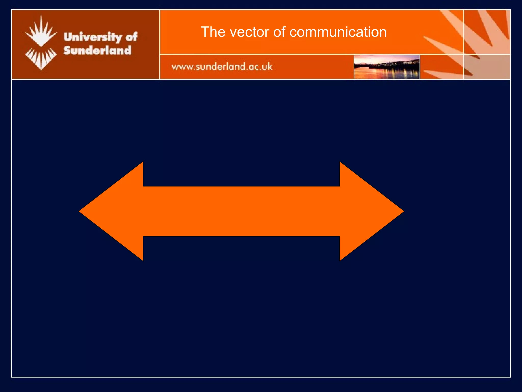 The vector of communication 