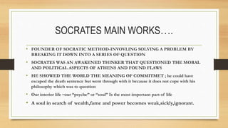 Socrates Problem Presentation Socrates | PPTX