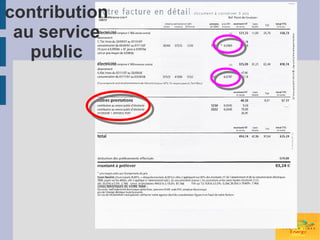 contribution
 au service
   public
 
