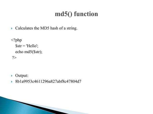 Presentation on php string function part-1 | PPT