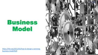 22
Business
Model
https://hbr.org/2011/01/how-to-design-a-winning-
business-model%20
 