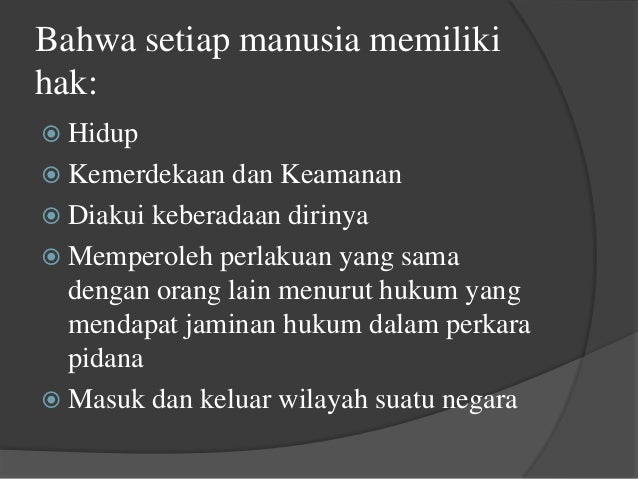 Perjuangan HAM oleh PBB