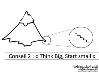 Conseil 2 : « Think Big, Start small »
 