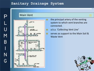 Sanitary Drainage System


       Main Vent
P                     the principal artery of the venting
L                   ...
