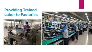 Providing Trained
Labor to Factories
 