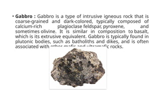 Gabbo Rocks Comprehensive Study of Plutonic Rocks: Formation, Types, and Civil ...
