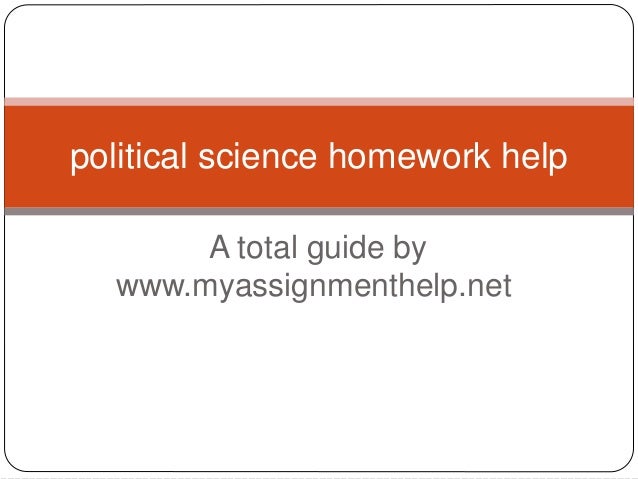 Political science homework help