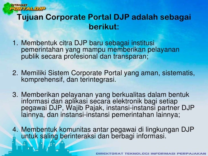 Aplikasi Perpajakan Direktorat Jenderal Pajak :: CONTOH TEKS