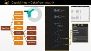Capabilities – DataView- matrix
 