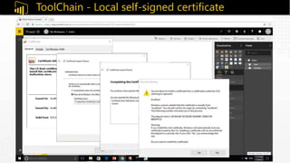 ToolChain - Local self-signed certificate
 