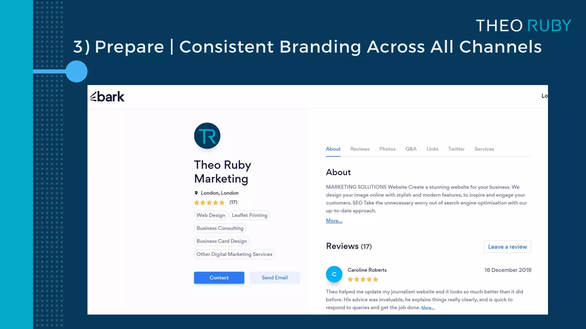 3) Prepare | Consistent Branding Across All Channels
 