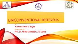 By
Basma Ahmed El-Sayed
Supervised by
Prof. Dr. Abdel Moktader A. El-Sayed
 
