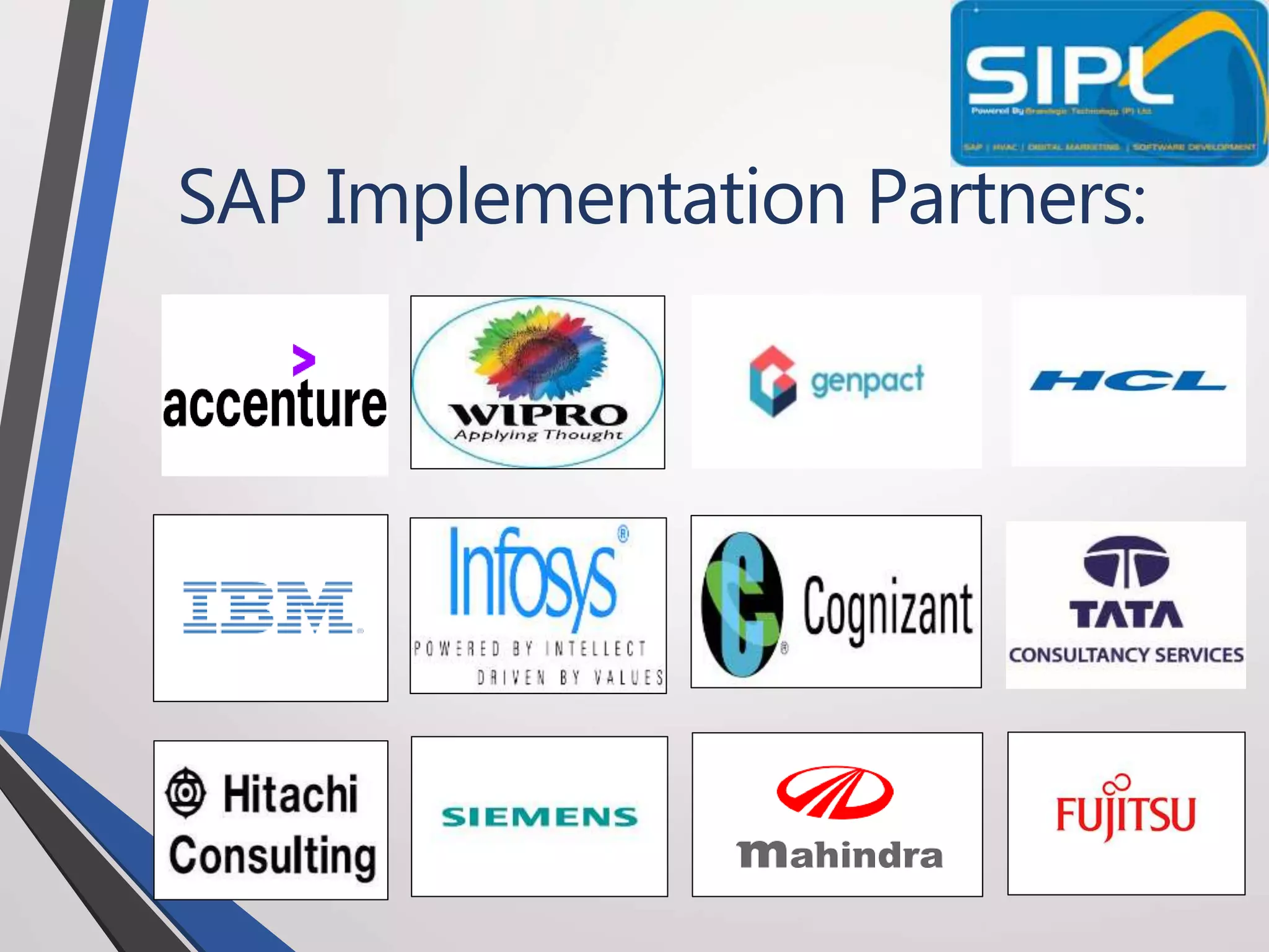 SAP Implementation Partners:
 