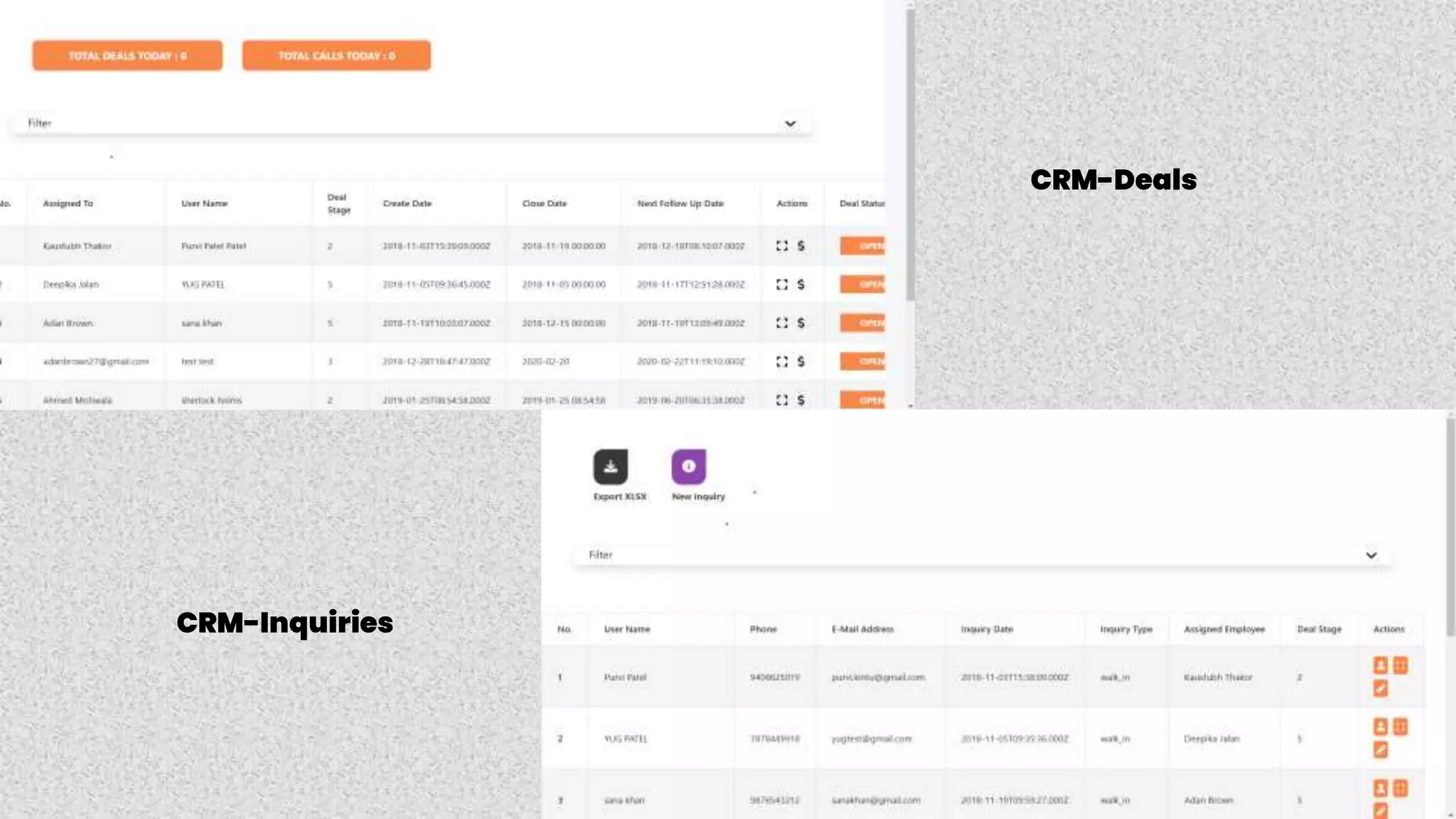 CRM-Deals
CRM-Inquiries
 