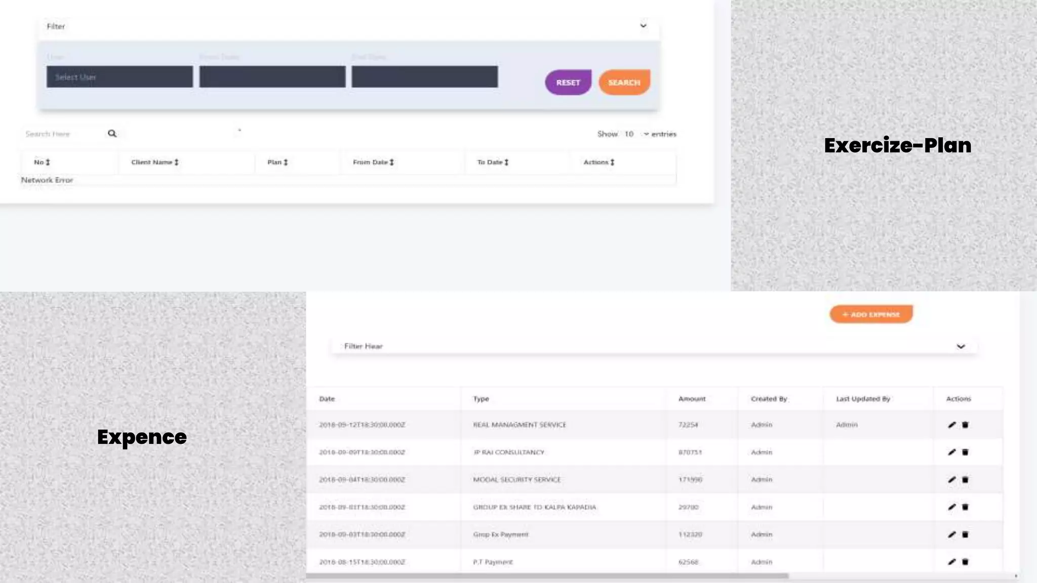 Expence
Exercize-Plan
 