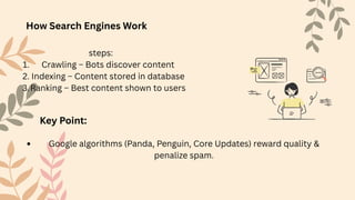 EVERYTHING YOU NEED TO KNOW ABOUT SEO PPT | PDF