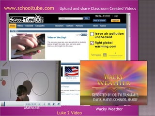 www.schooltube.com Upload and share Classroom Created Videos Mathcast Wacky Weather Luke 2 Video 
