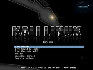 powe point presentation on kali linux and ethical hacking | PPTX