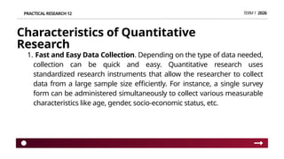 Comprehensive Overview of Quantitative Research: Characteristics ...