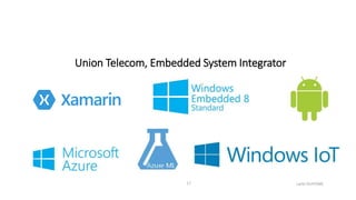 Union Telecom, Embedded System Integrator
Larbi OUIYZME17
 