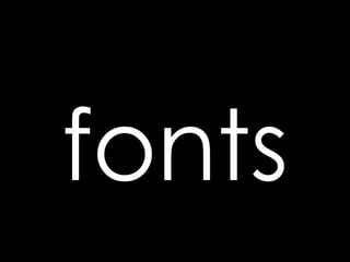 fonts