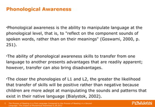 Presentation process of reading esl | PPT
