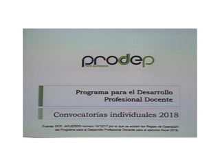 Presentation prodep 2018