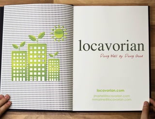 Doing Well by Doing Good




  Handbook
     for
local makers




 www.locavorian.com
 