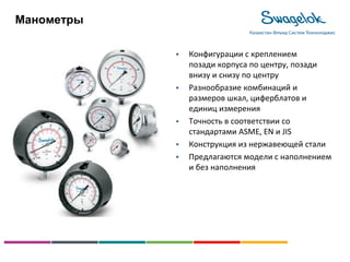 Presentation products Swagelok (rus) | PPT