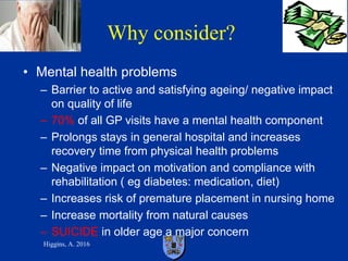 Ageing & Mental Health : Beyond Dementia - Depression | PDF