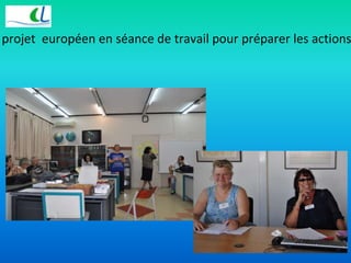 projet européen en séance de travail pour préparer les actions  
