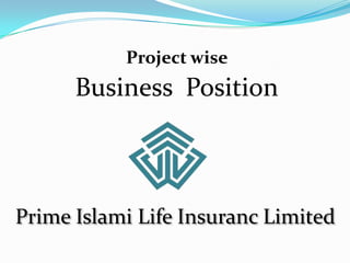 Project wise
      Business Position



Prime Islami Life Insuranc Limited
 