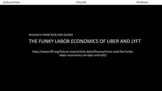 http://www.iftf.org/future-now/article-detail/humachines-and-the-funky-
labor-economics-of-uber-and-lyft/
Joshua Simon FA102B Professor
Klinkowstein
RESEARCH FROM WEB AND QUORA
THE FUNKY LABOR ECONOMICS OF UBER AND LYFT
 