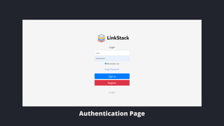 Authentication Page
 