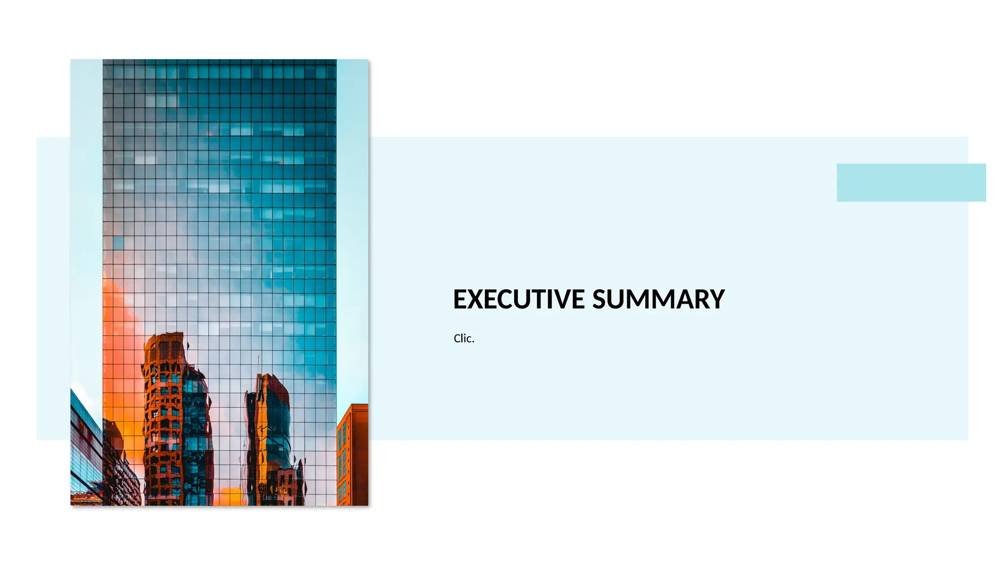 EXECUTIVE SUMMARY
Clic.
 