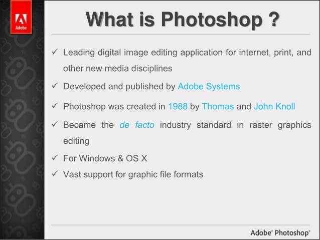 An Overview to Photoshop