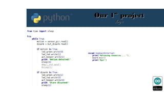 Python Programming for Arduino | PPT