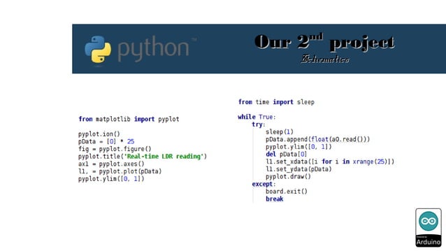 Python Programming for Arduino | PPT