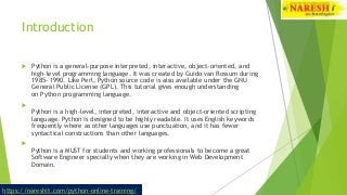 Python programming Presentation