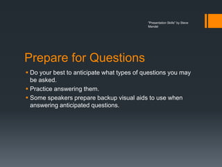 Presentation Q&A | PPTX