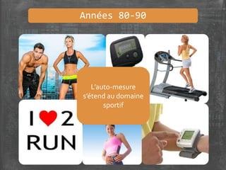 Années 80-90
L’auto-mesure
s’étend au domaine
sportif
 