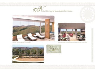 222222222222
222222222222
c
Ilustração artística do Spa com hidromassagem
Ilustração artística da Praça de Ginástica
Desenhosdecaráterartísticoeilustrativosobrefotosdolocal.Estasilustraçõestêmcaráterexclusivamentepromocionalporsetratardeumbemaserconstruído.
Omobiliárioeosequipamentosnãofazempartedocontratodecompraevenda.Osmateriaisecoresrepresentadospoderãosofreralteraçõesaolongodoprojetoe
daconstruçãoemfunçãodadisponibilidadedosmesmosnomercado.Prevaleceaespecificaçãodomemorialdescritivoquefazpartedocontratodecompraevenda.
Natural é integrar tecnologia e bem-estar.
Ilustração artística do Salão Multiuso com Espaço Gourmet e Home Cinema
 