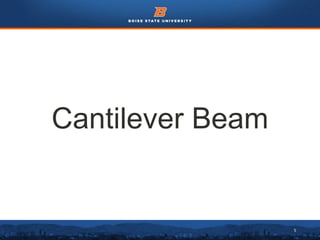 5
Cantilever Beam
 