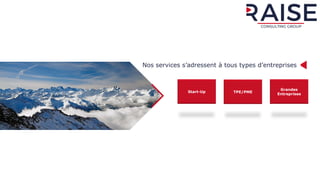 Nos services s’adressent à tous types d’entreprises
Start-Up TPE/PME
Grandes
Entreprises
 