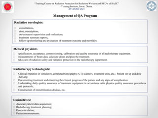 Quality Assurance in Radiotherapy and Dosimetry | PPTX