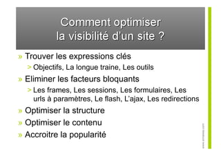 Formation au referencement sur internet, niveau 1